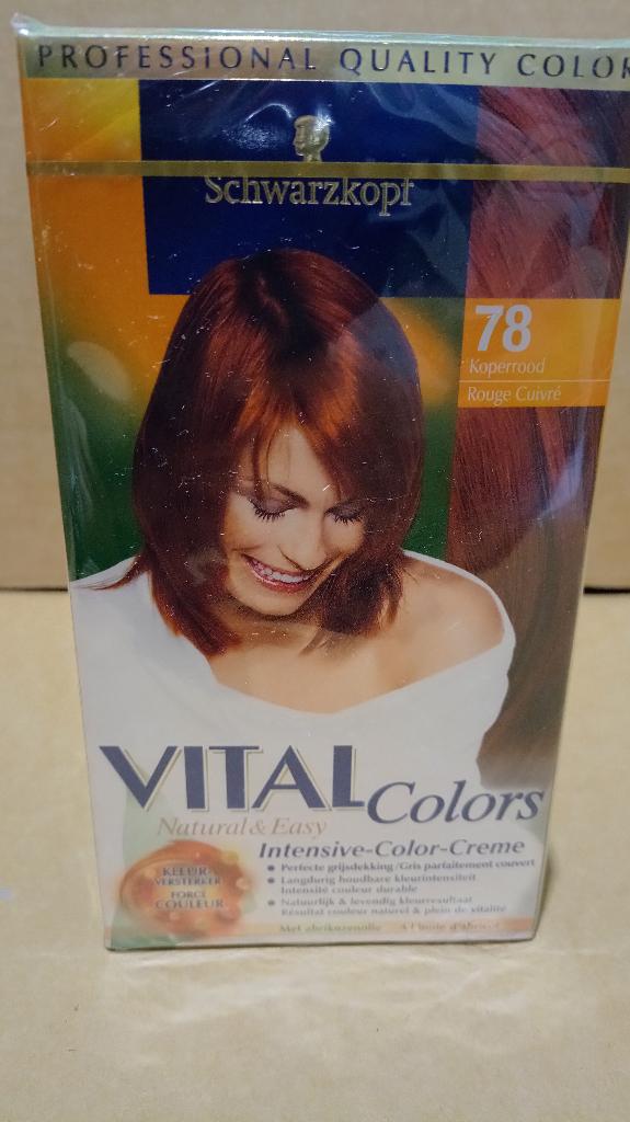 Schwarzkopf Vital Colors Koperrood 78, Ophalen of Verzenden, Gel, Wax, Haarlak of Mousse