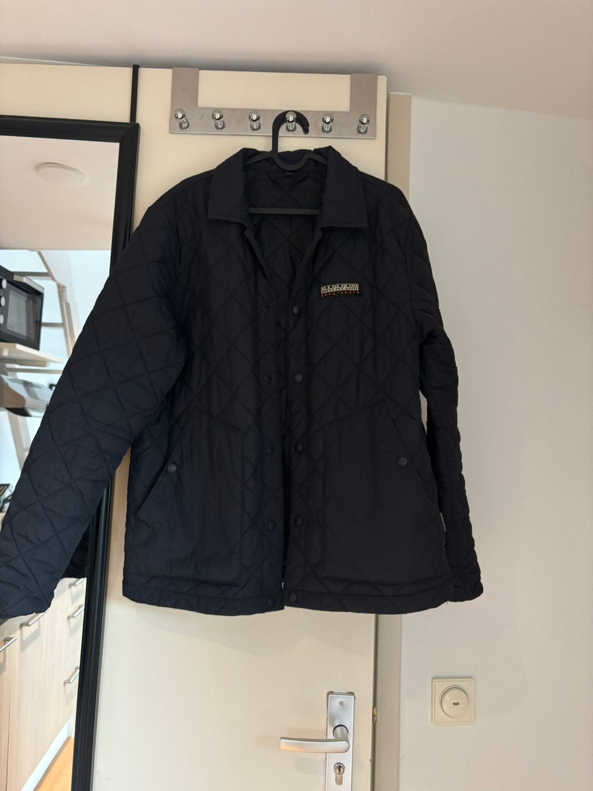 Napapijri tussenjas, Ophalen of Verzenden, Zo goed als nieuw, Maat 36 (S), Blauw