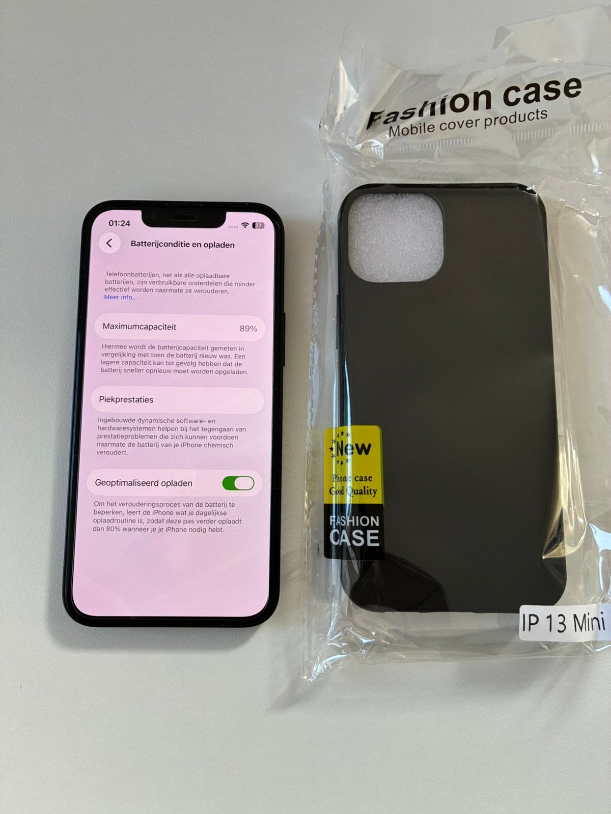 Iphone 13 mini 128gb 89% ZEER NETTE STAAT, Telecommunicatie, Mobiele telefoons | Apple iPhone, Ophalen, 128 GB, 89 %, Zwart