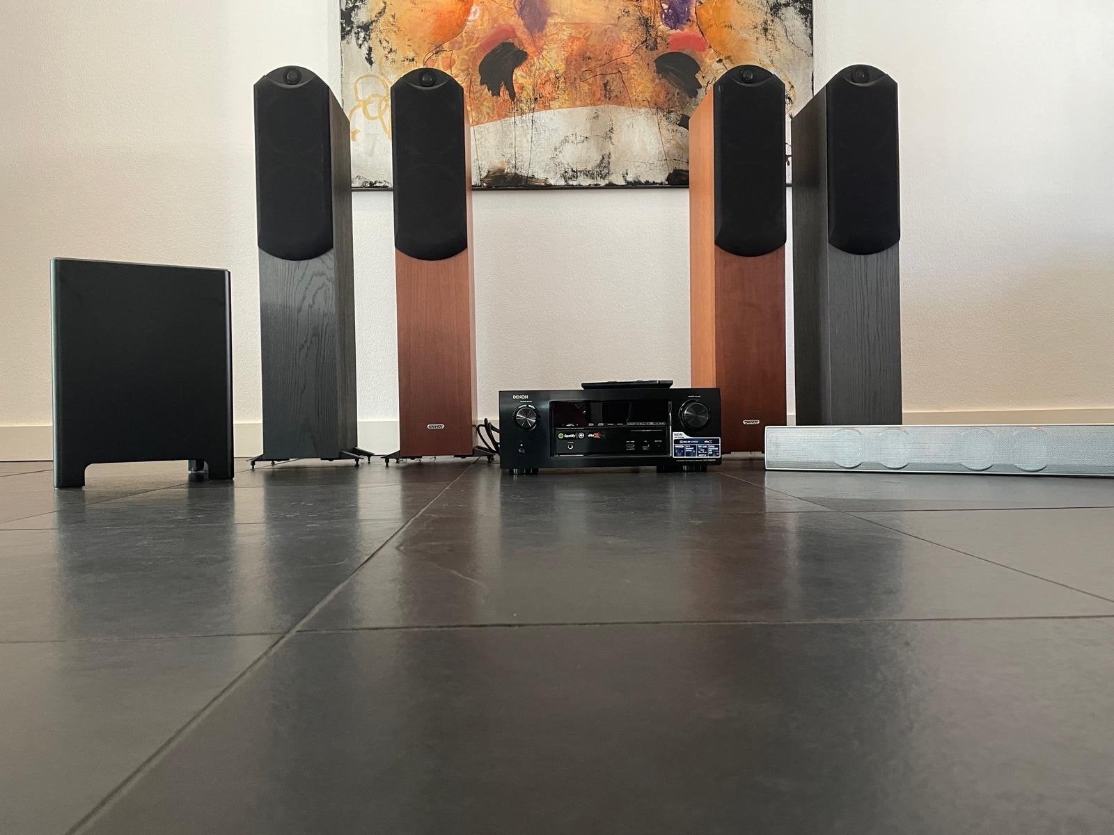 Complete Geluidsinstallatie: Denon Receiver, Tannoy Speakers, Overige systemen, 70 watt of meer, Zo goed als nieuw, Overige spelers