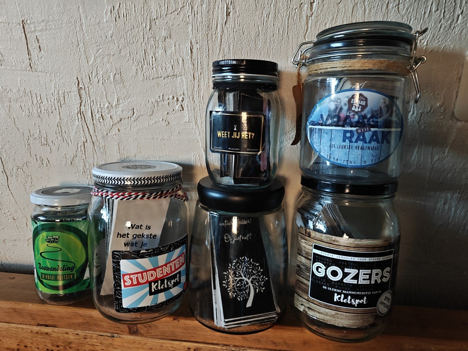 6 Kletspotten., Hobby en Vrije tijd, Ophalen of Verzenden, NVT., NVT., NVT.