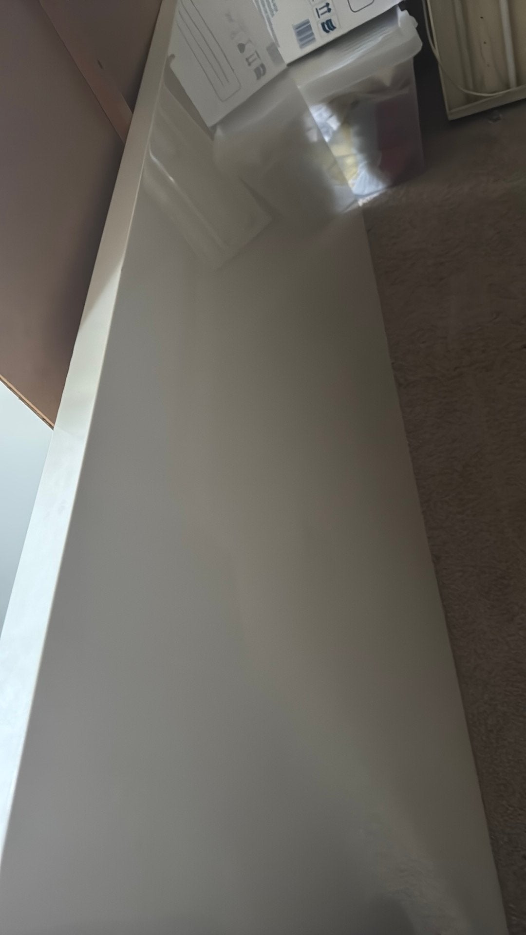 Eettafel hoogglans wit, Huis en Inrichting, Tafels | Eettafels, Ophalen, 50 tot 100 cm, Zo goed als nieuw, 150 tot 200 cm
