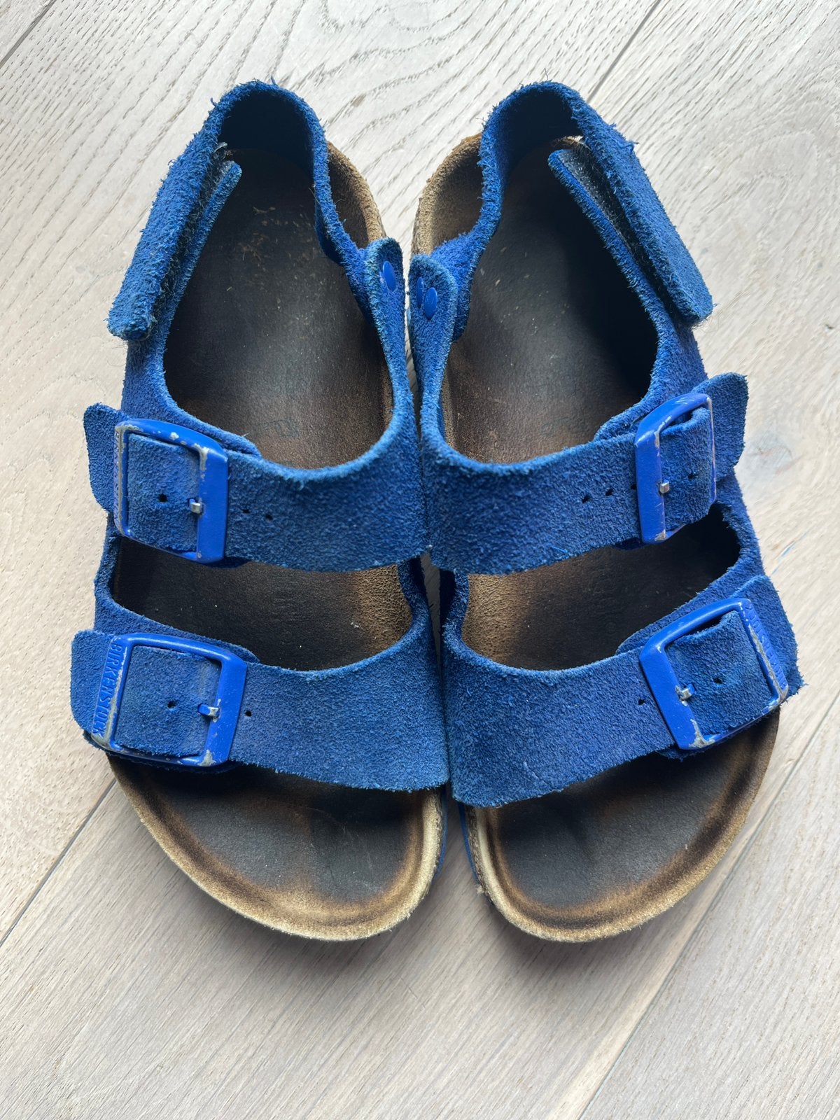 Birkenstock sandalen blauw mt 31, Overige typen, Ophalen of Verzenden, Zo goed als nieuw, Jongen
