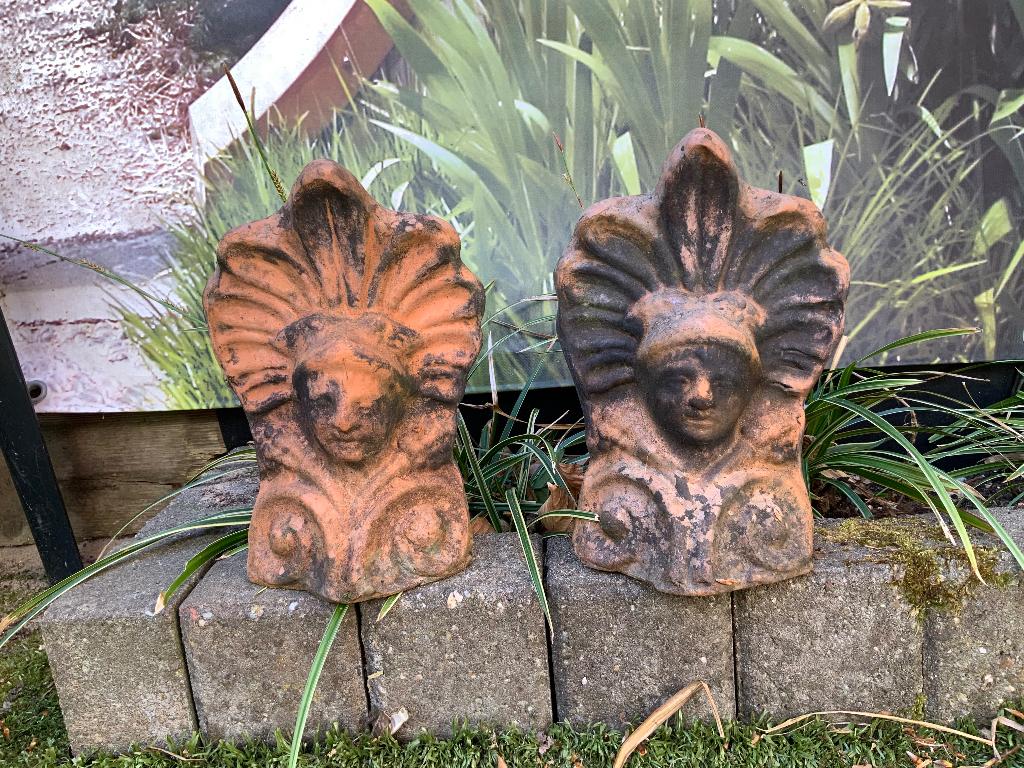 Hoekpannen terracotta, Ophalen of Verzenden, Steen of Klei, 15 m² of meer, Dakpannen