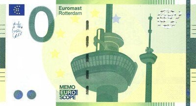 0 Euro biljet Rotterdam Euromast, Postzegels en Munten, Bankbiljetten | Nederland, Ophalen, Euro's, Los biljet