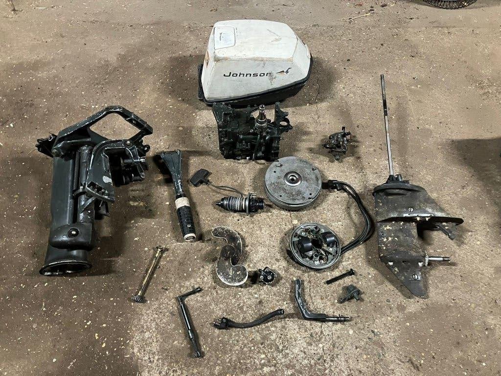 Evinrude Johnson 6 pk 2 takt buitenboordmotor onderdelen, Ophalen of Verzenden, Gebruikt, Motor en Techniek