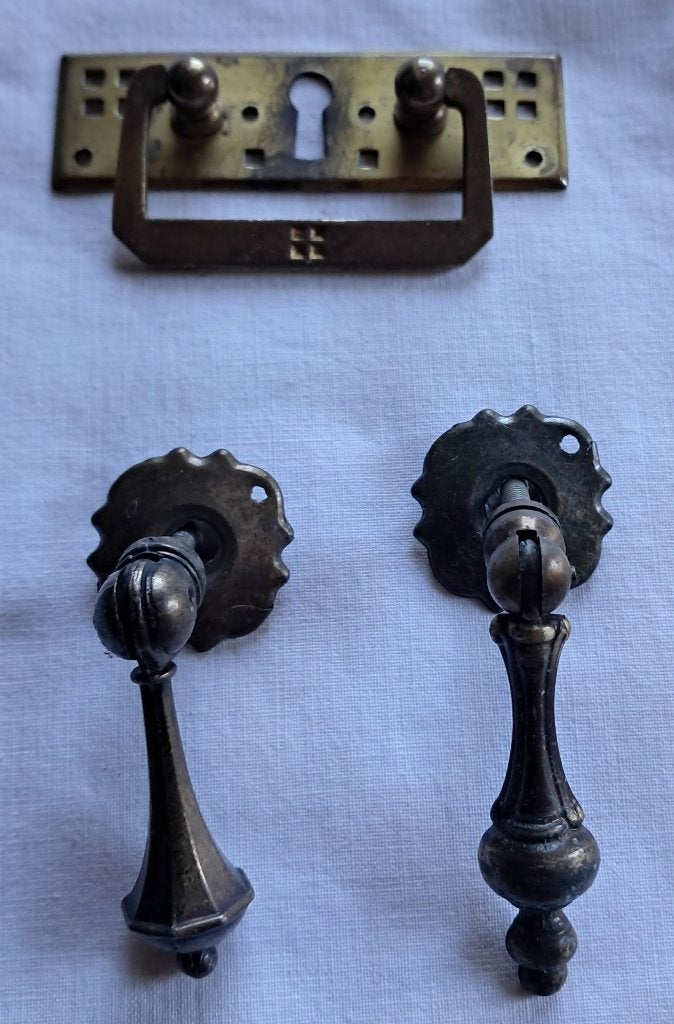 Antieke hand grepen klein, Ophalen of Verzenden