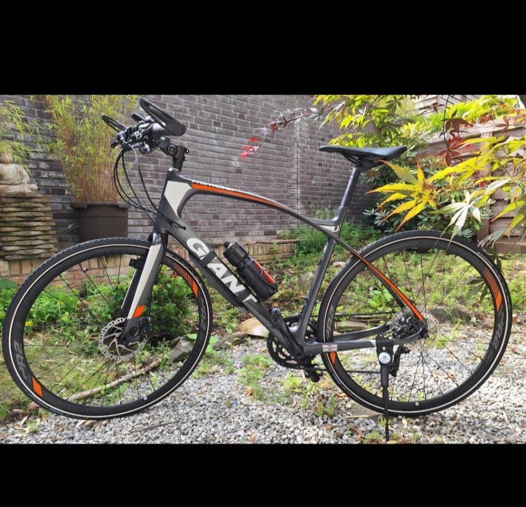 Racefiets: Giant Fastroad 2, 52cm, carbon, Ophalen, 28 inch, Carbon, Heren
