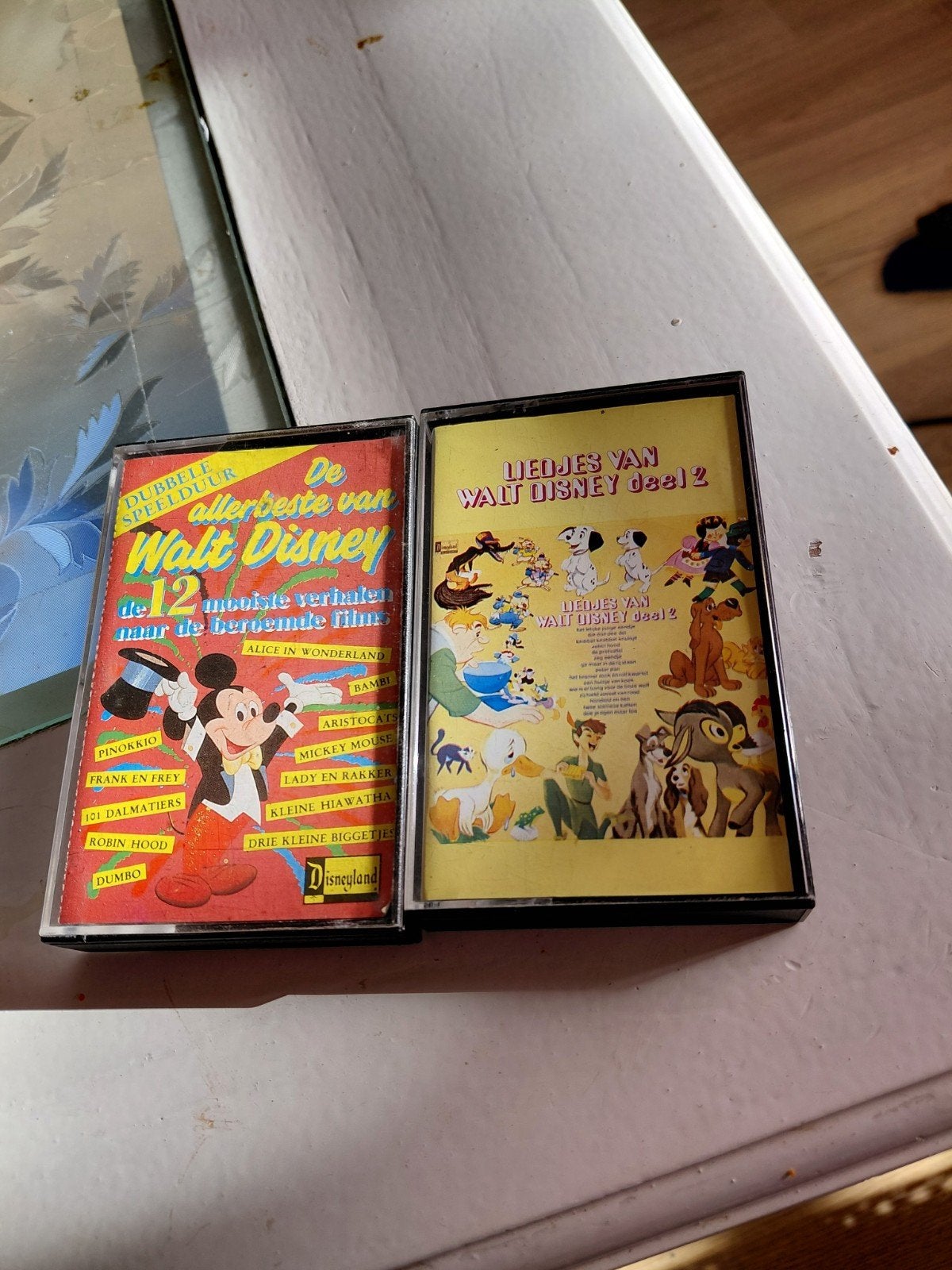 Allerbeste van Walt Disney 1 en 2  cassettebandjes, Cd's en Dvd's, Gebruikt, 2 t/m 25 bandjes, Kinderen en Jeugd, Ophalen of Verzenden