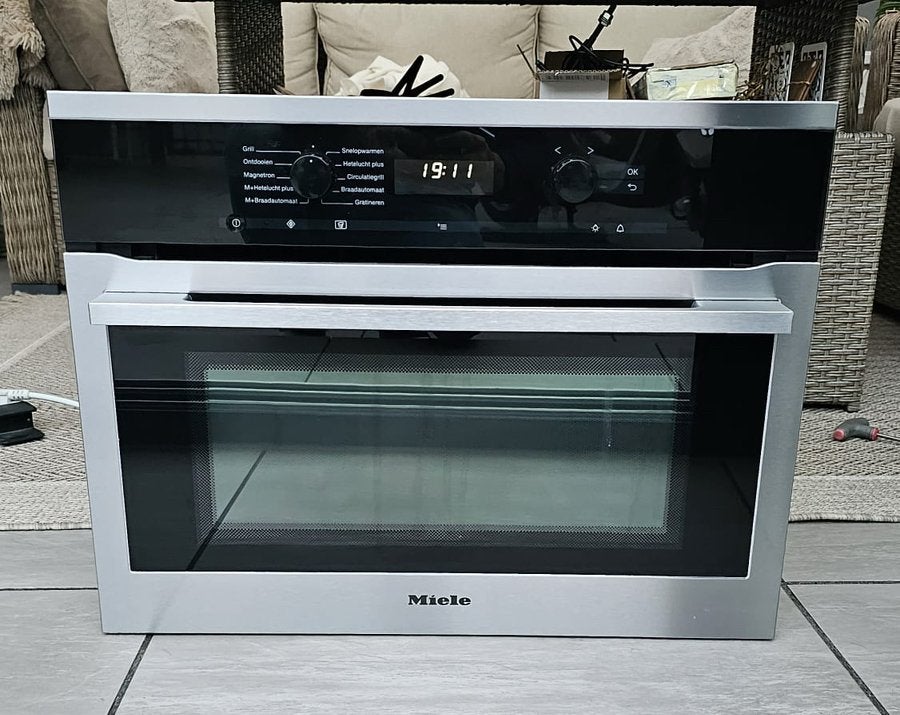 Miele combi oven magnetron, Witgoed en Apparatuur, Ophalen, Combimagnetron, Crisp, Gebruikt