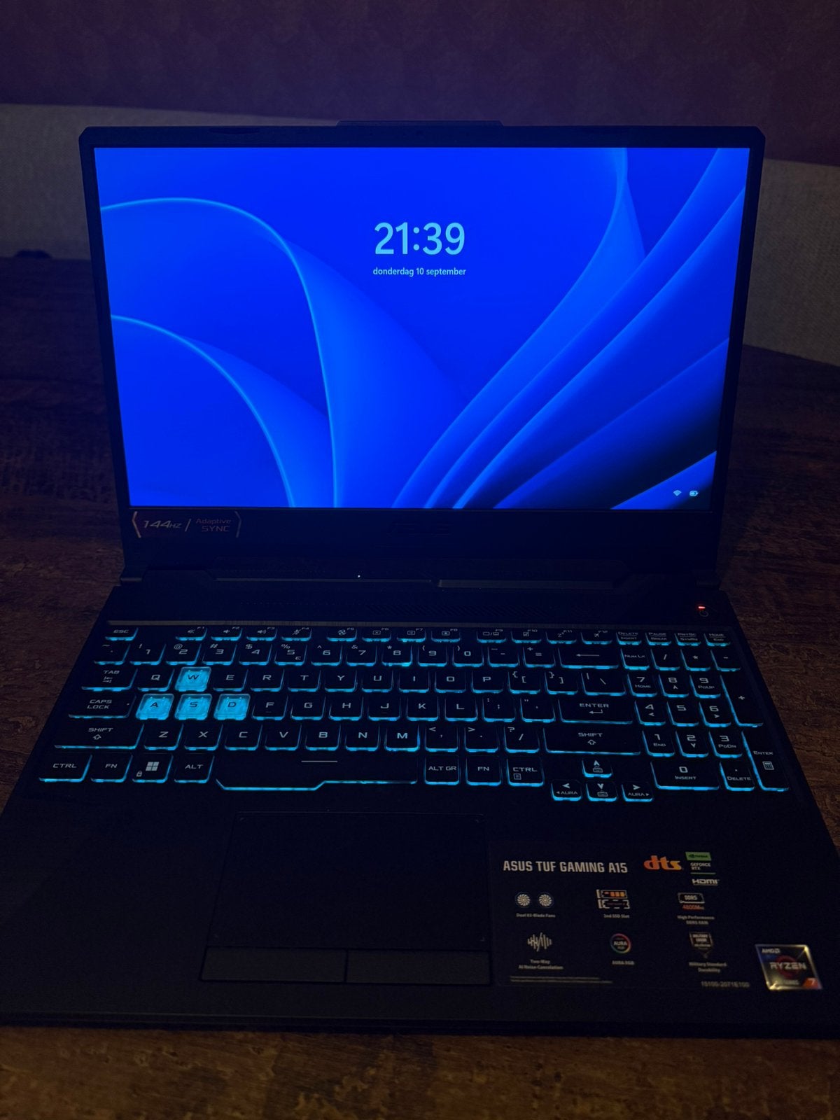Asus gaming laptop RTX3050, Computers en Software, Met videokaart, Ophalen of Verzenden, Zo goed als nieuw, Gaming