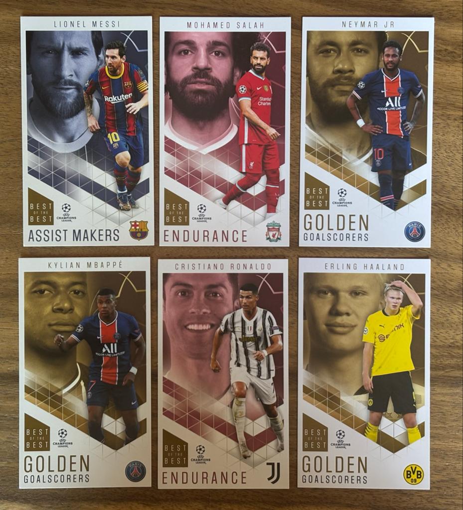 Champions League Voetbal Kaarten - Messi, Ronaldo, Salah, Verzenden, Zo goed als nieuw, Buitenlandse clubs, Spelerskaart