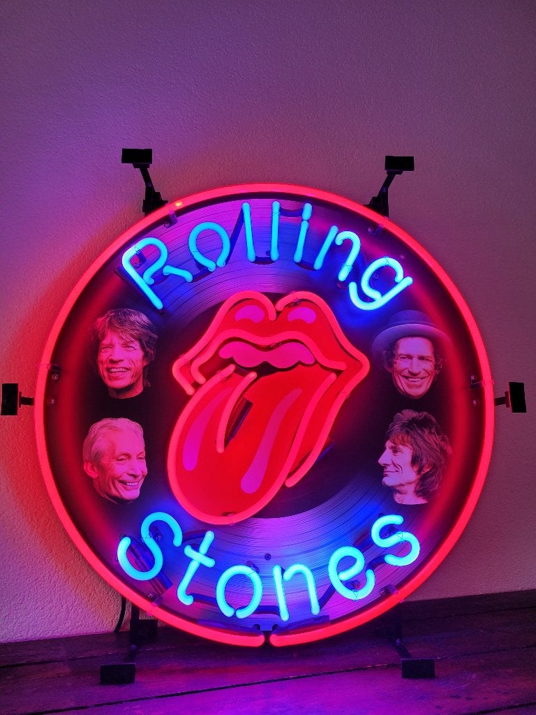 Rolling Stones neon lamp div neonverlichting fifties sixties, Verzamelen, Merken en Reclamevoorwerpen, Ophalen, Zo goed als nieuw