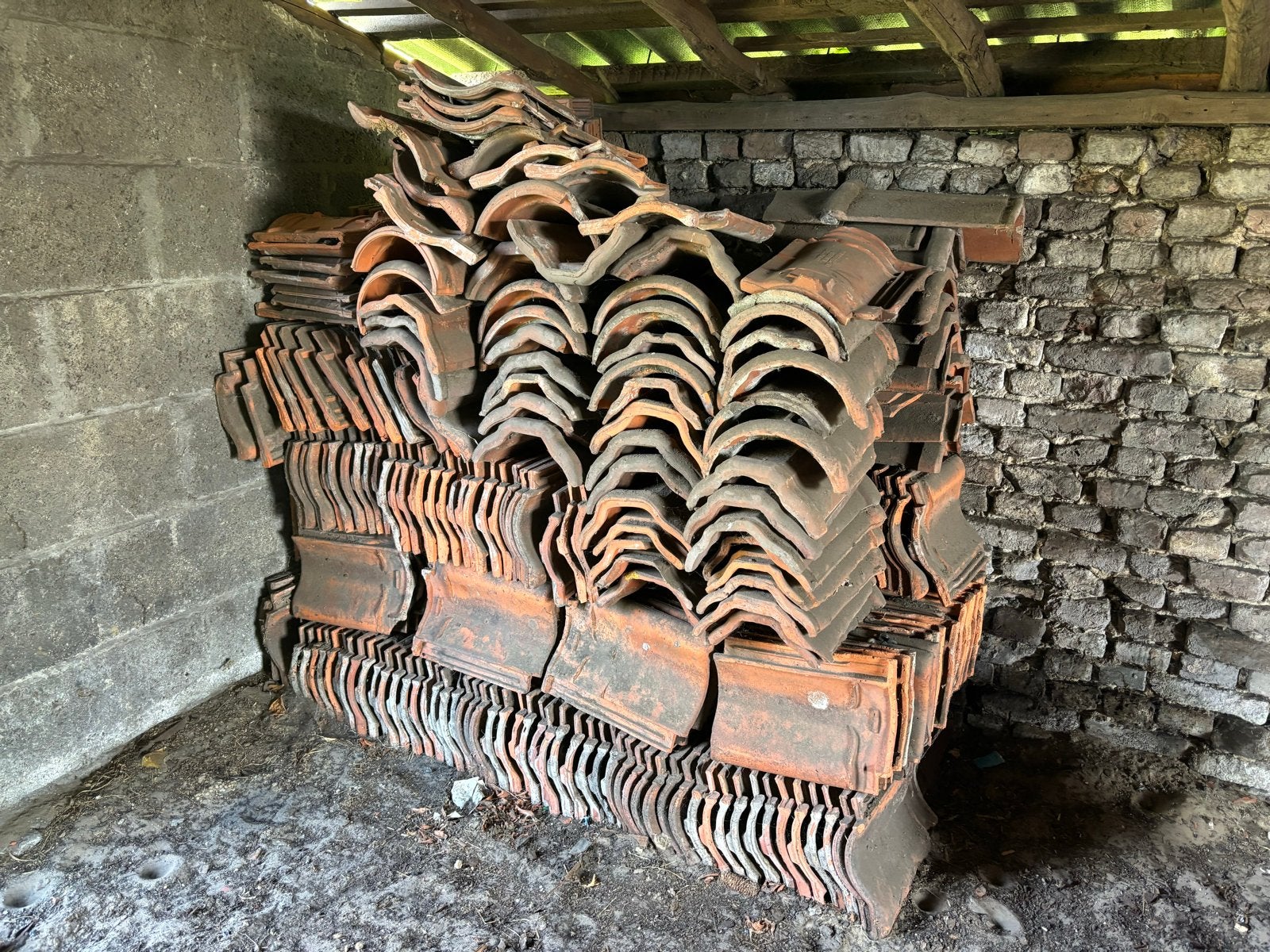 Oude Dakpannen - De Valk & Meuwissen - Steen/Klei, Ophalen, Gebruikt, Steen of Klei, 15 m² of meer