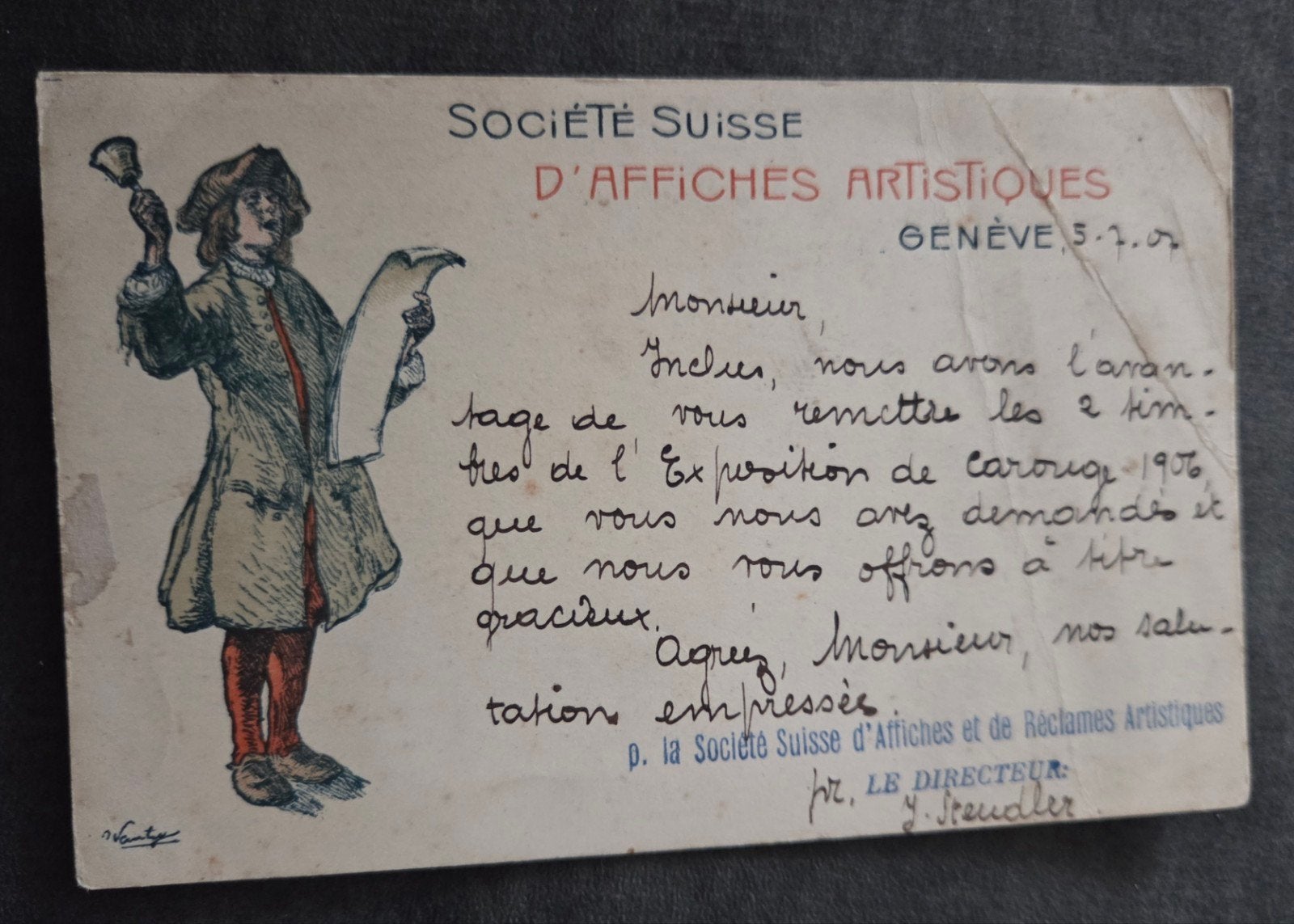 Société Suisse d'Affiches Artistiques, Verzenden, Voor 1920, Ongelopen, Overige thema's