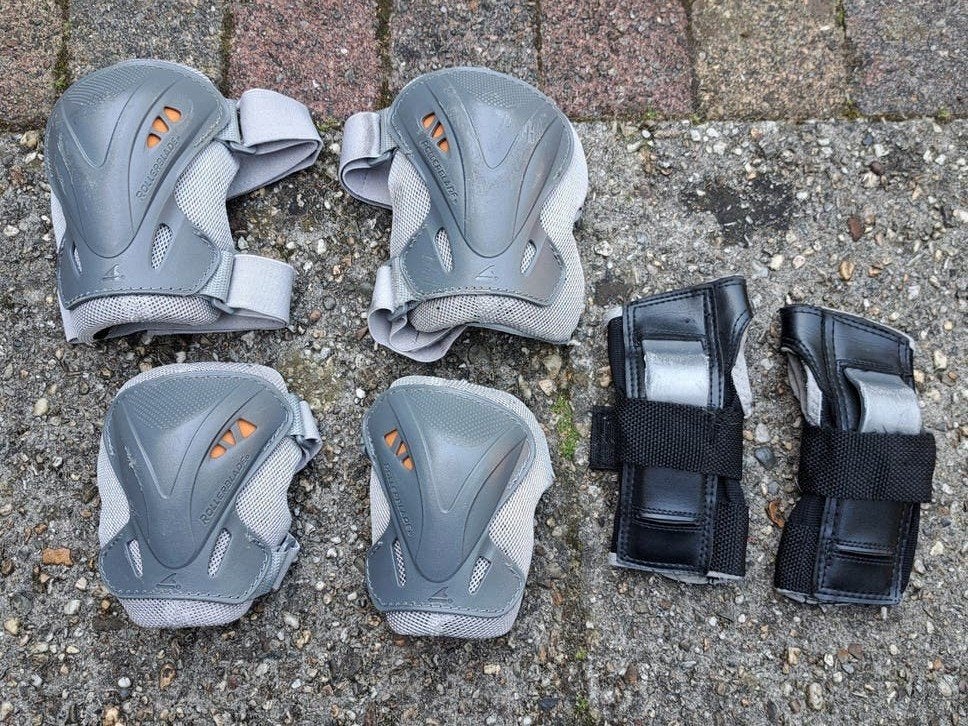 Knie-, elleboog-, polsbeschermers Rollerblade, Kinderen en Baby's, Ophalen of Verzenden, Gebruikt
