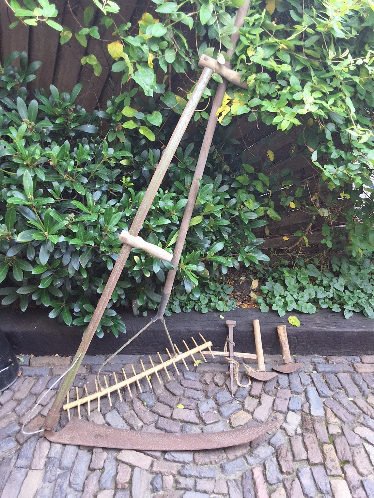 oud boere gereedschappen, Ophalen, Gebruikt