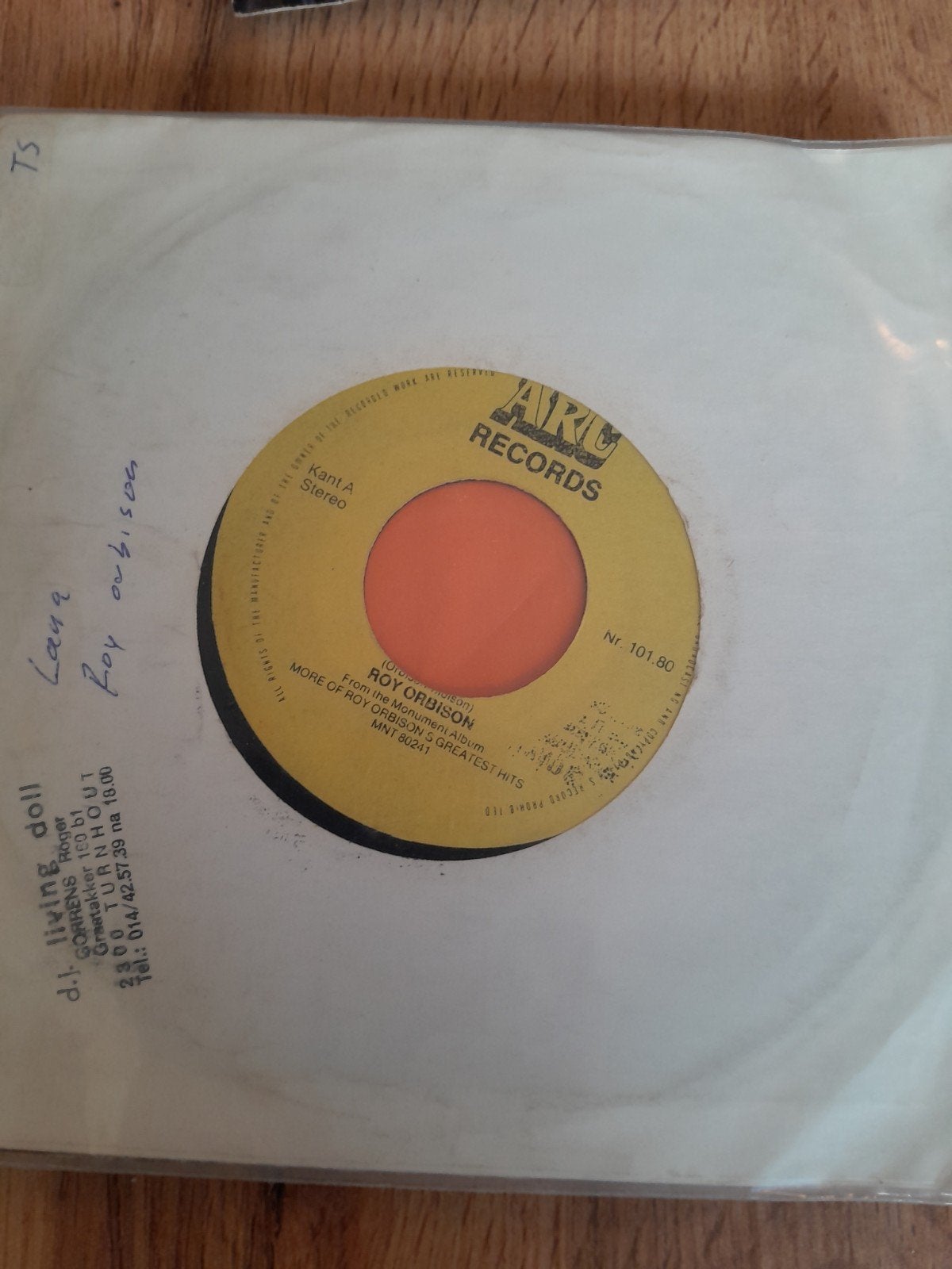 roy orbison 7inch lana, Ophalen of Verzenden, Zo goed als nieuw, Pop