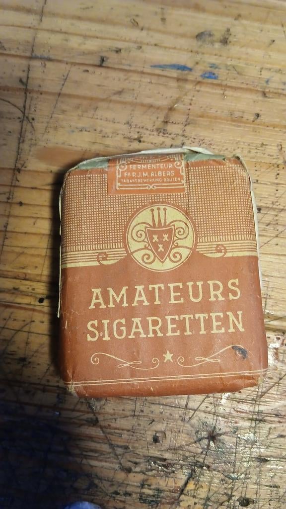 Vintage Amateurs Sigaretten Pakje - F.A.D.J.M. Albers, Ophalen of Verzenden