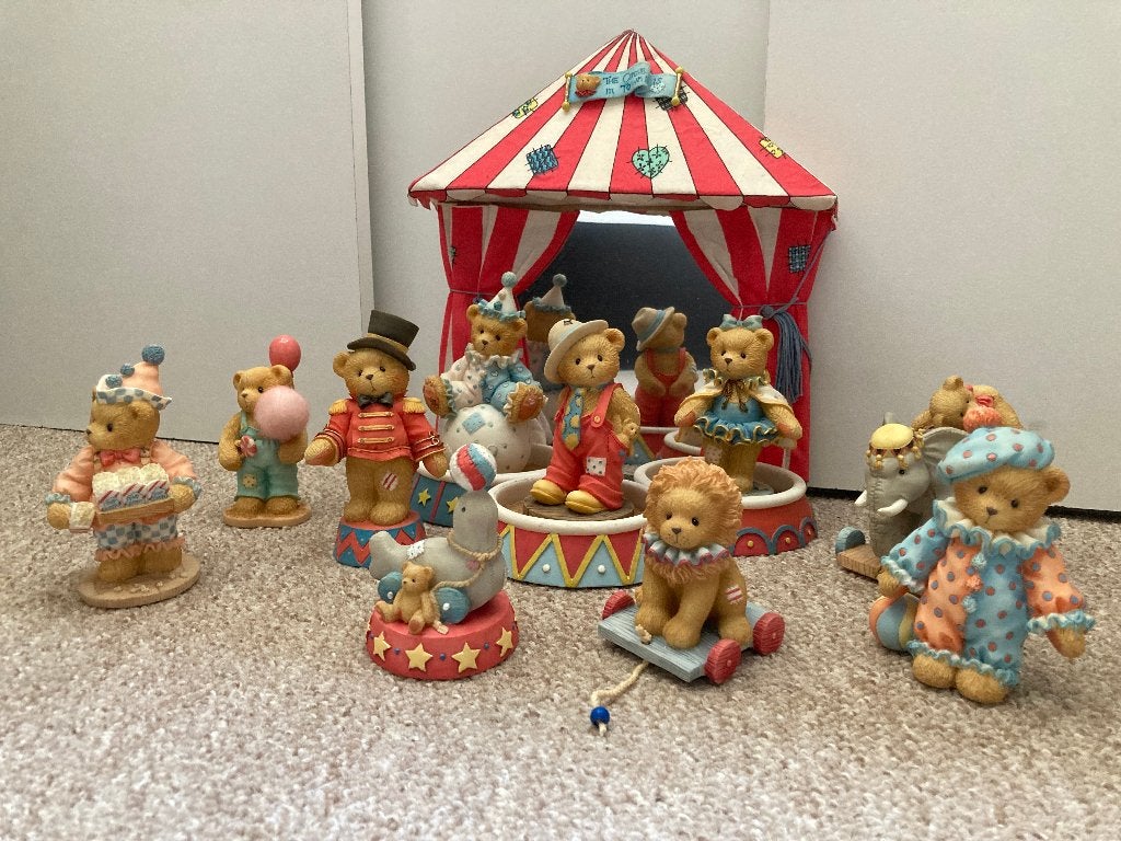 cherished teddies circus, Ophalen, Zo goed als nieuw, Beeldje, Cherished Teddies