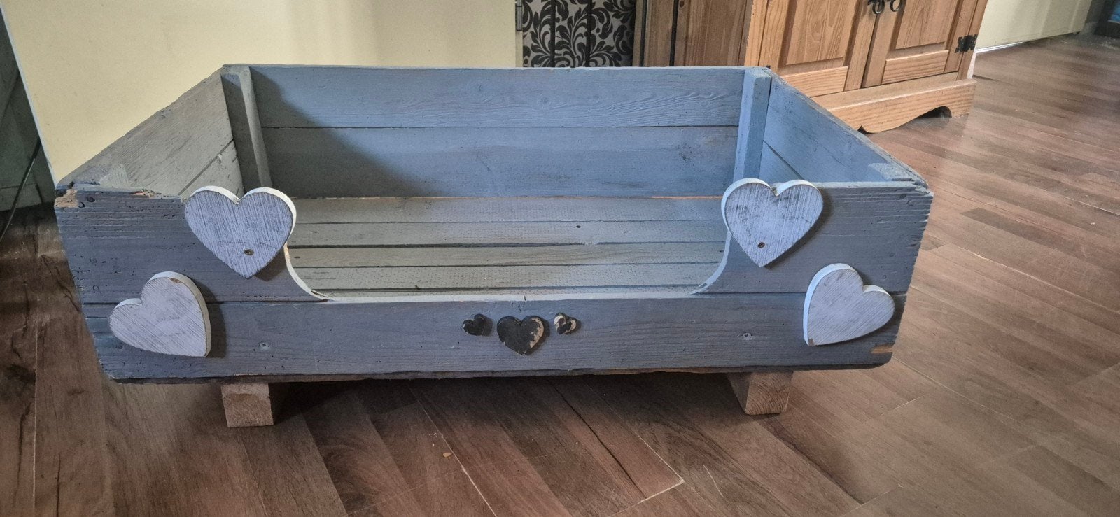 Hondenmand 84x50x30 zelfbouw pallethout, Ophalen, Gebruikt, Overige