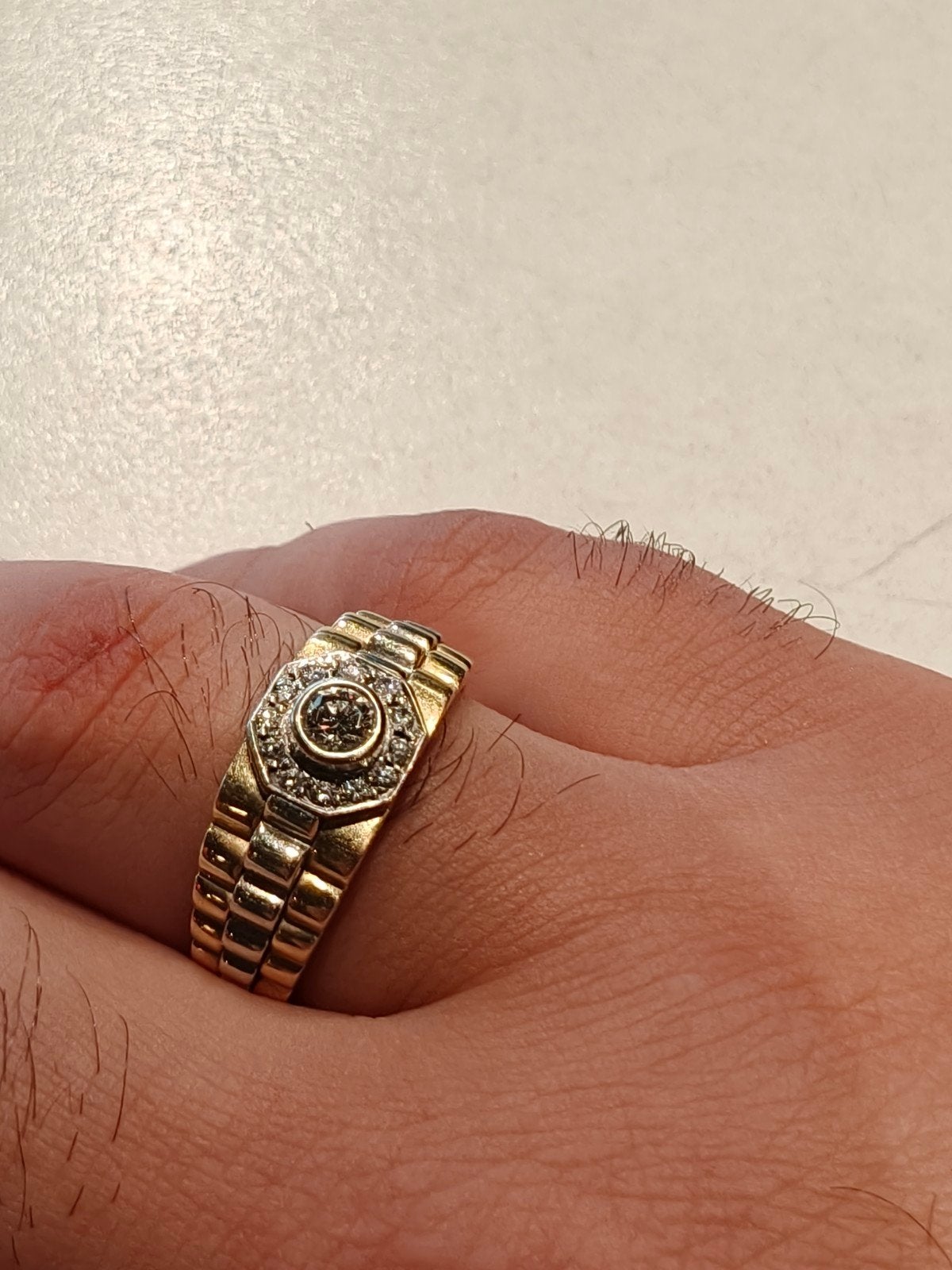 Zeer mooie Rolex 18 karaat gouden ring, 19 tot 20, Heer, Nieuw, Ophalen of Verzenden