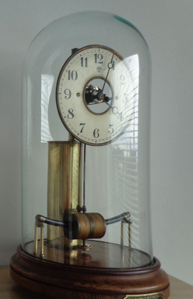 Bulle-clock onder stolp, elektromagnetische klok, Antiek en Kunst, Antiek | Klokken, Ophalen