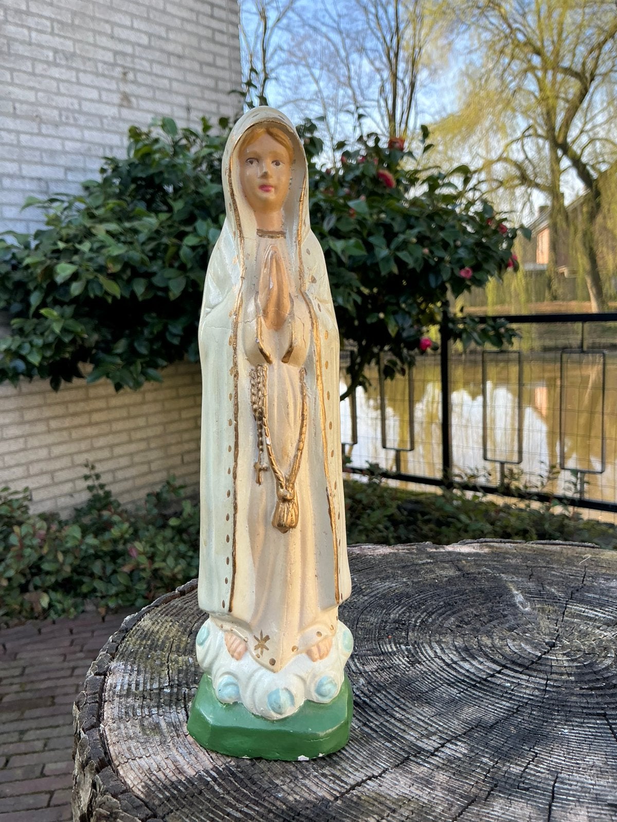 Zeldzaam Mariabeeld ❤️ Onze Lieve Vrouw van Fatima, Antiek en Kunst, Ophalen of Verzenden