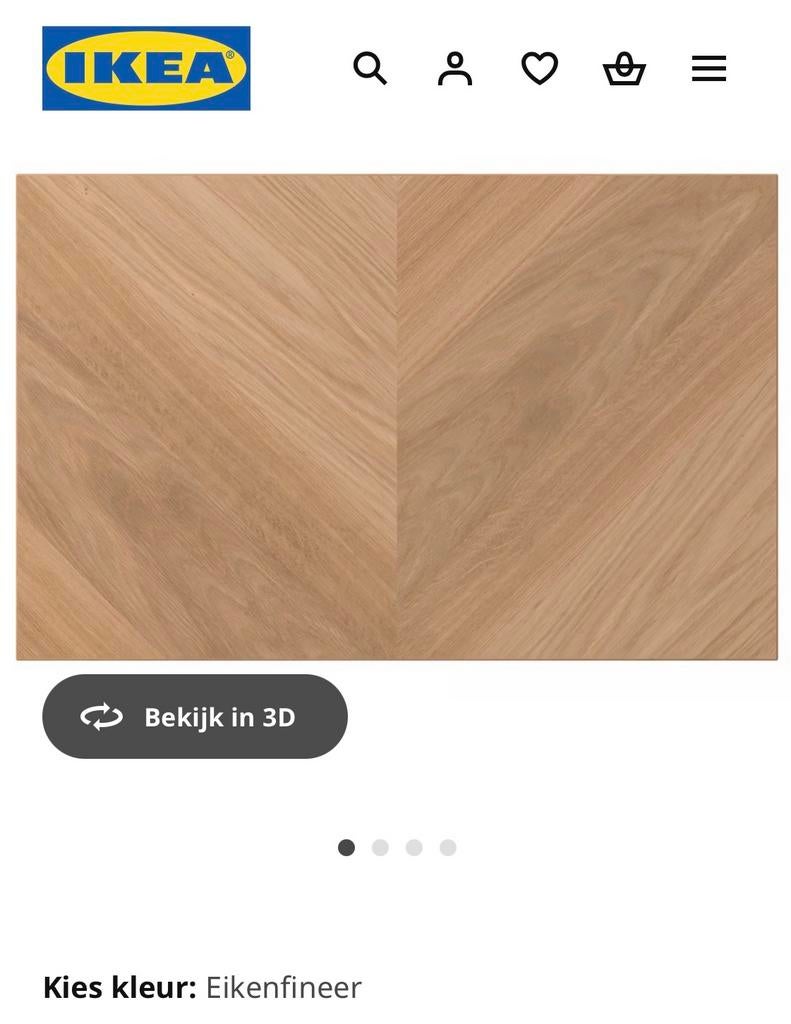 Ikea Besta tv-meubel hedeviken frontjes, 150 tot 200 cm, Eikenhout, Ophalen of Verzenden, Zo goed als nieuw