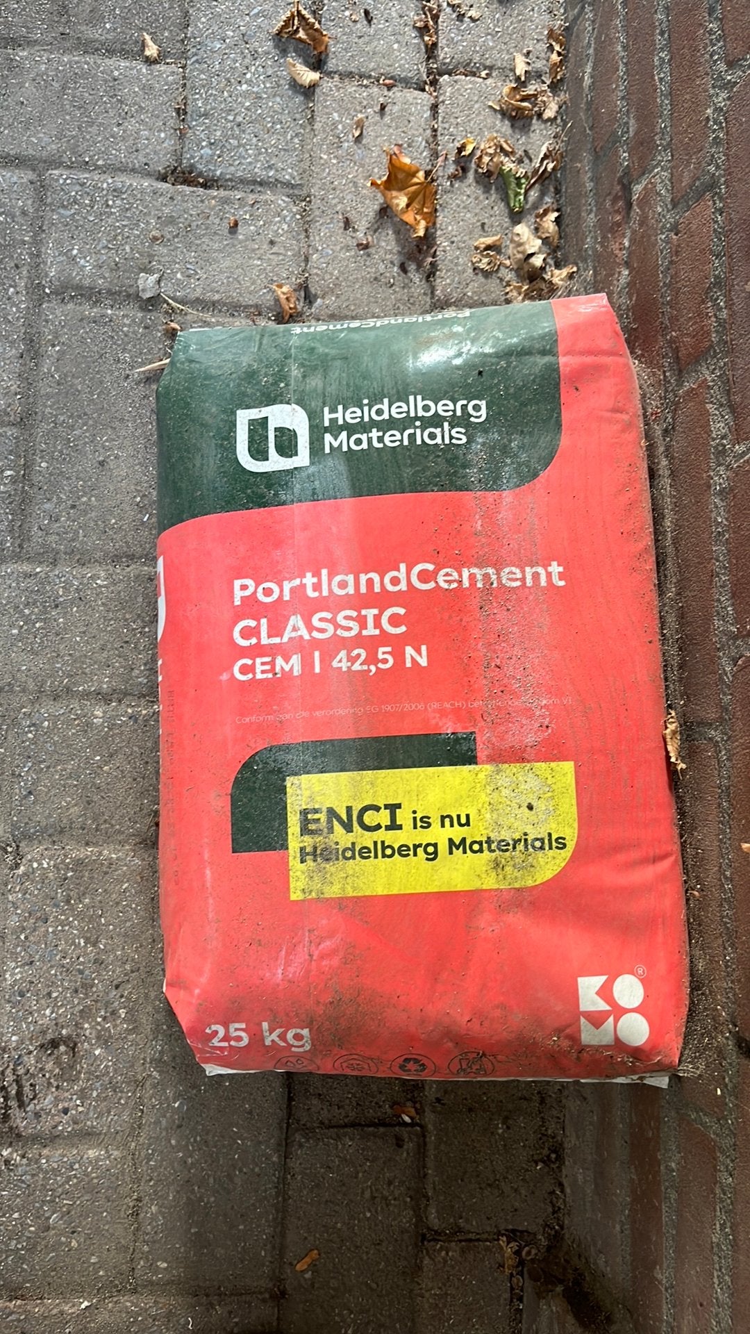Portland Cement 50kg, Doe-het-zelf en Verbouw, Overige Doe-het-zelf en Verbouw, Ophalen, Nieuw