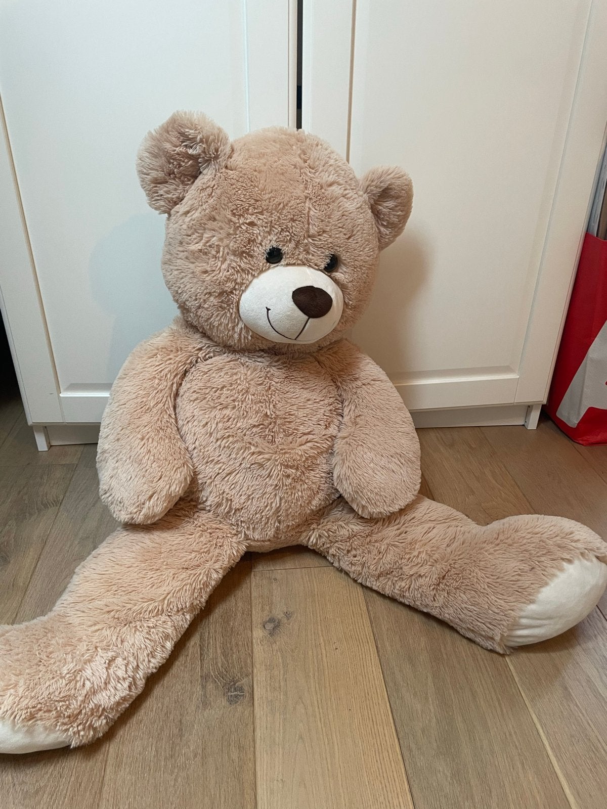 Mega grote knuffelbeer, Beer, Ophalen of Verzenden, Zo goed als nieuw, Bruin