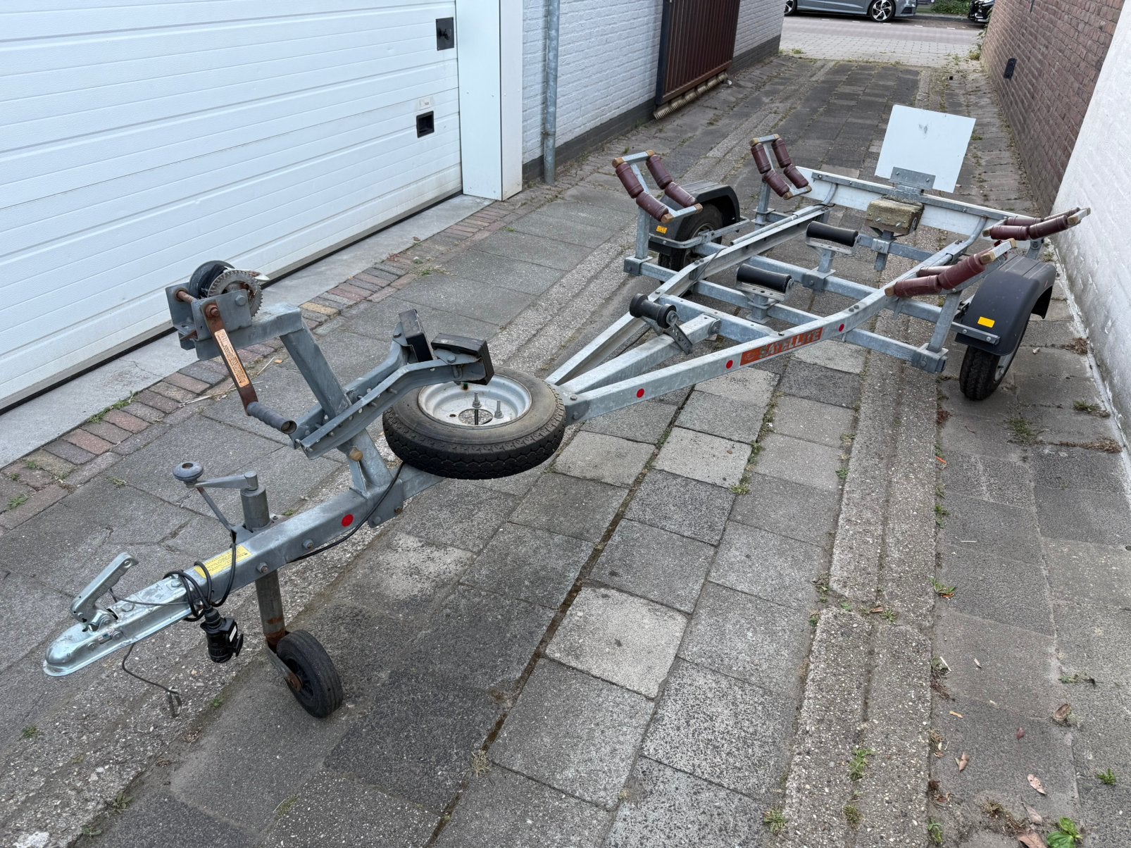 Satellite Rubberboot Kantel WegTrailer Gegalvaniseerd 10”, Watersport en Boten, Ophalen, Overige typen, Motorboot