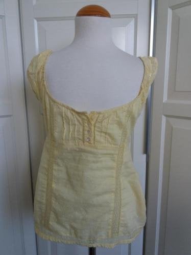 Top Geel S Jane Norman ( Jool ), Kleding | Dames, Tops, Zo goed als nieuw, Maat 36 (S), Geel, Zonder mouw, Verzenden