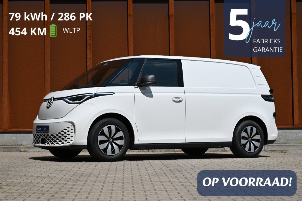 Volkswagen ID. Buzz Cargo LONG RANGE+ | 454 km  | 5 jr gar., Auto's, Bestelauto's, Bedrijf, Te koop, ABS, Achteruitrijcamera, Adaptieve lichten