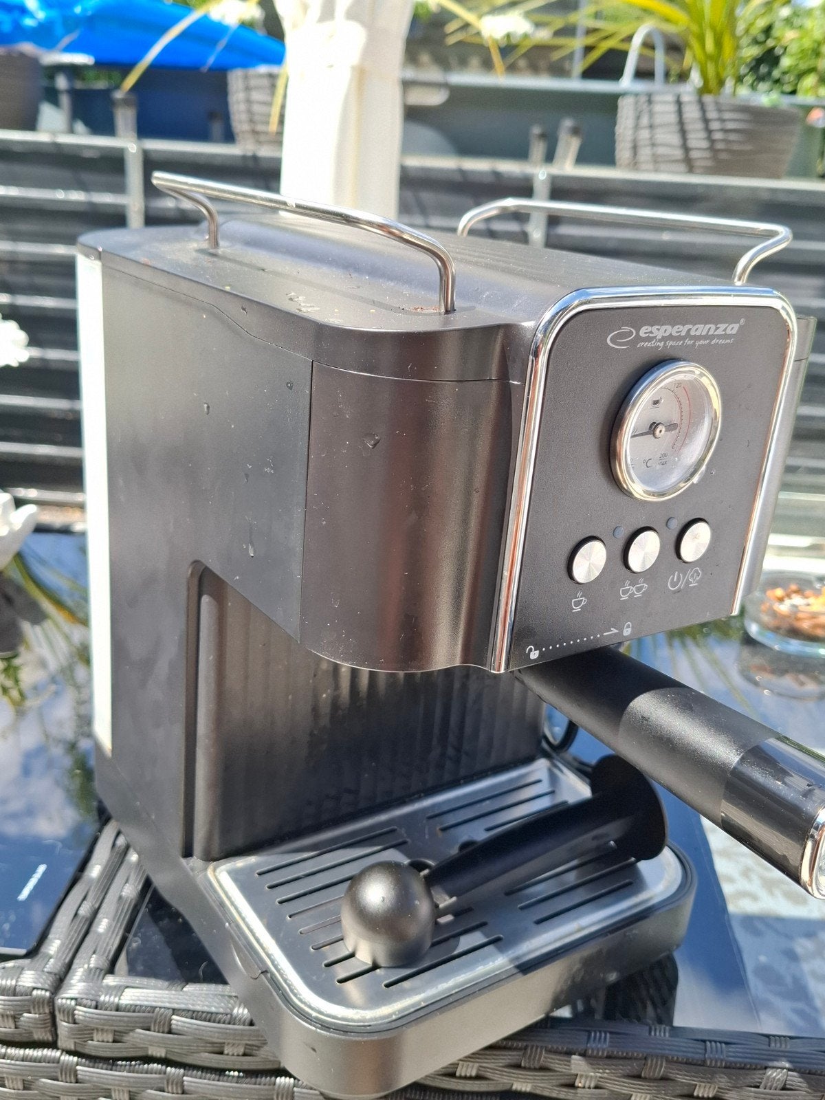 Esperanza Espressomachine - Gebruikt, Witgoed en Apparatuur, Ophalen of Verzenden, Gebruikt, Espresso apparaat, Koffiepads en cups