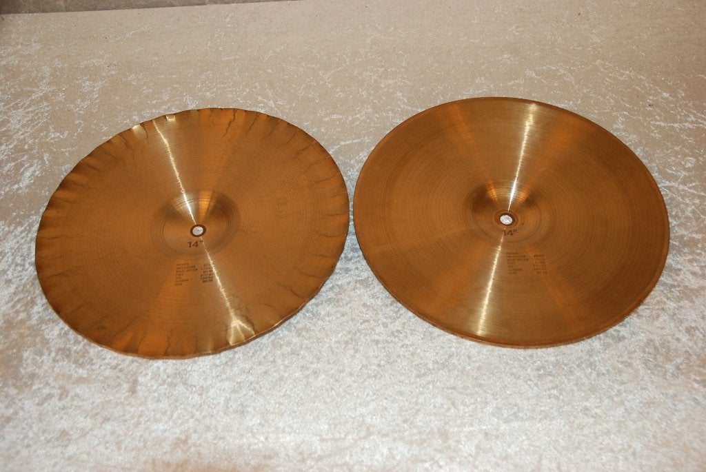 Paiste 2002 black label sound edge hihats 986/1050gr 14 inch, Gebruikt, ., Drums of Percussie, Ophalen of Verzenden