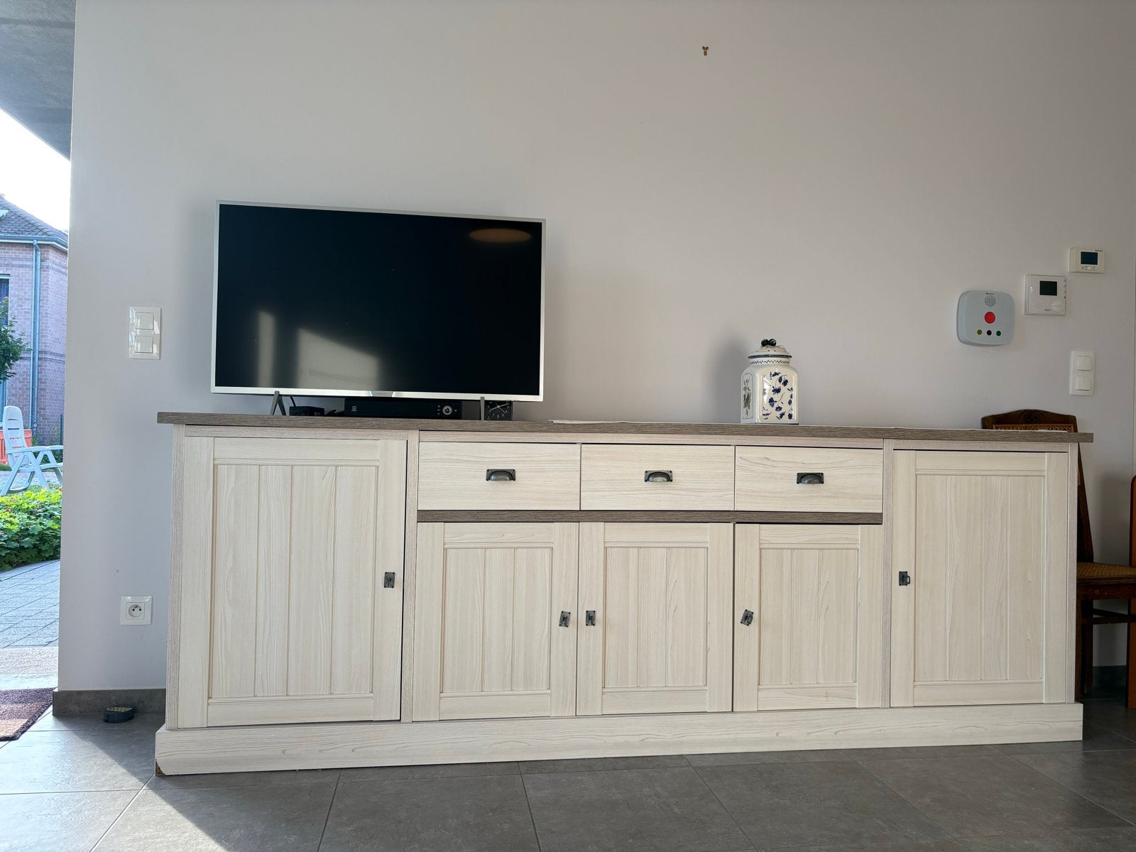 Klassieke stijl dressoir - 2.6m breed, 90cm hoog, 50cm diep, Ophalen, Gebruikt, 200 cm of meer, Met lade(s)