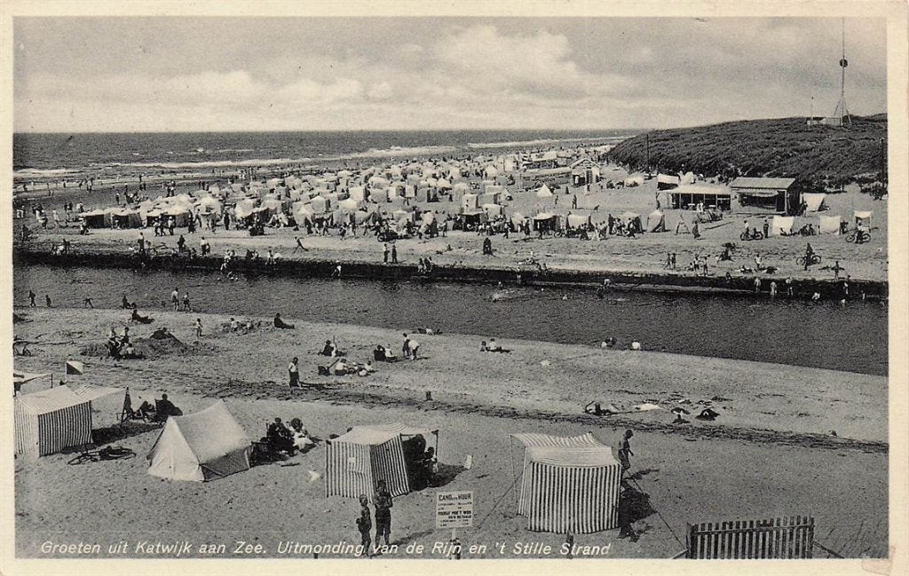 703-353-049 Groeten uit Katwijk aan Zee Uitmonding van de R, Verzenden, Voor 1920, Zuid-Holland