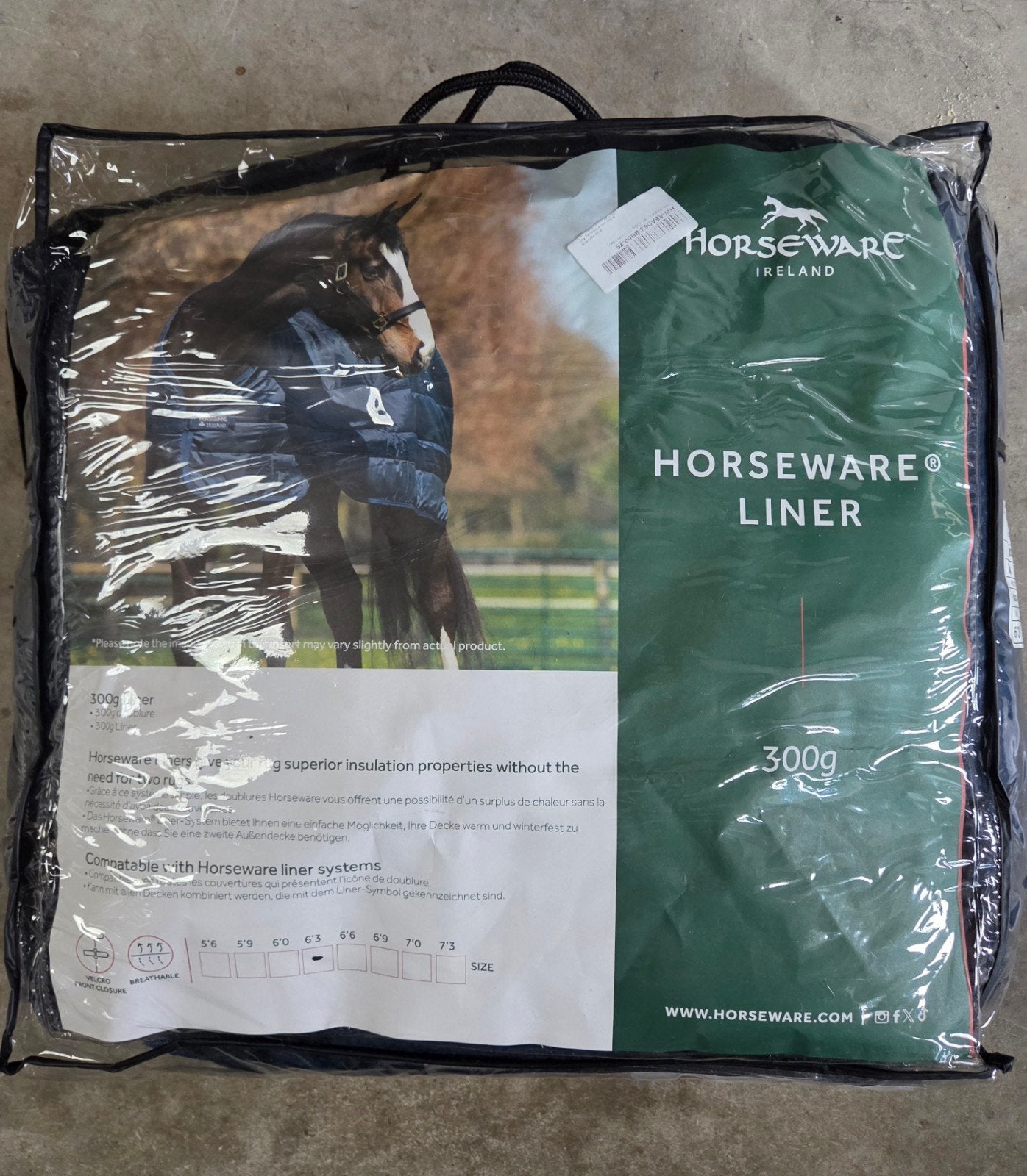 Amigo Horseware liner 300 gram mt 6,3, Cob (M), 300 g, Nieuw, Ophalen of Verzenden