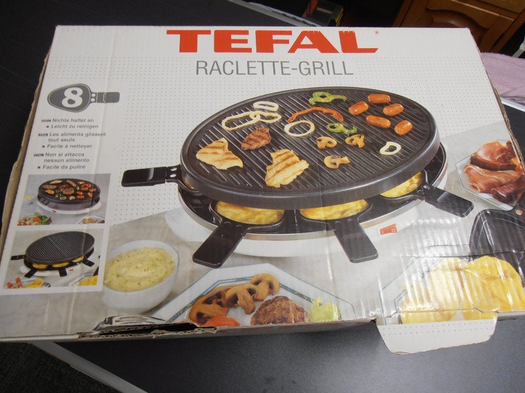 tefal raclette gril, Ophalen, Gebruikt, 8 personen of meer