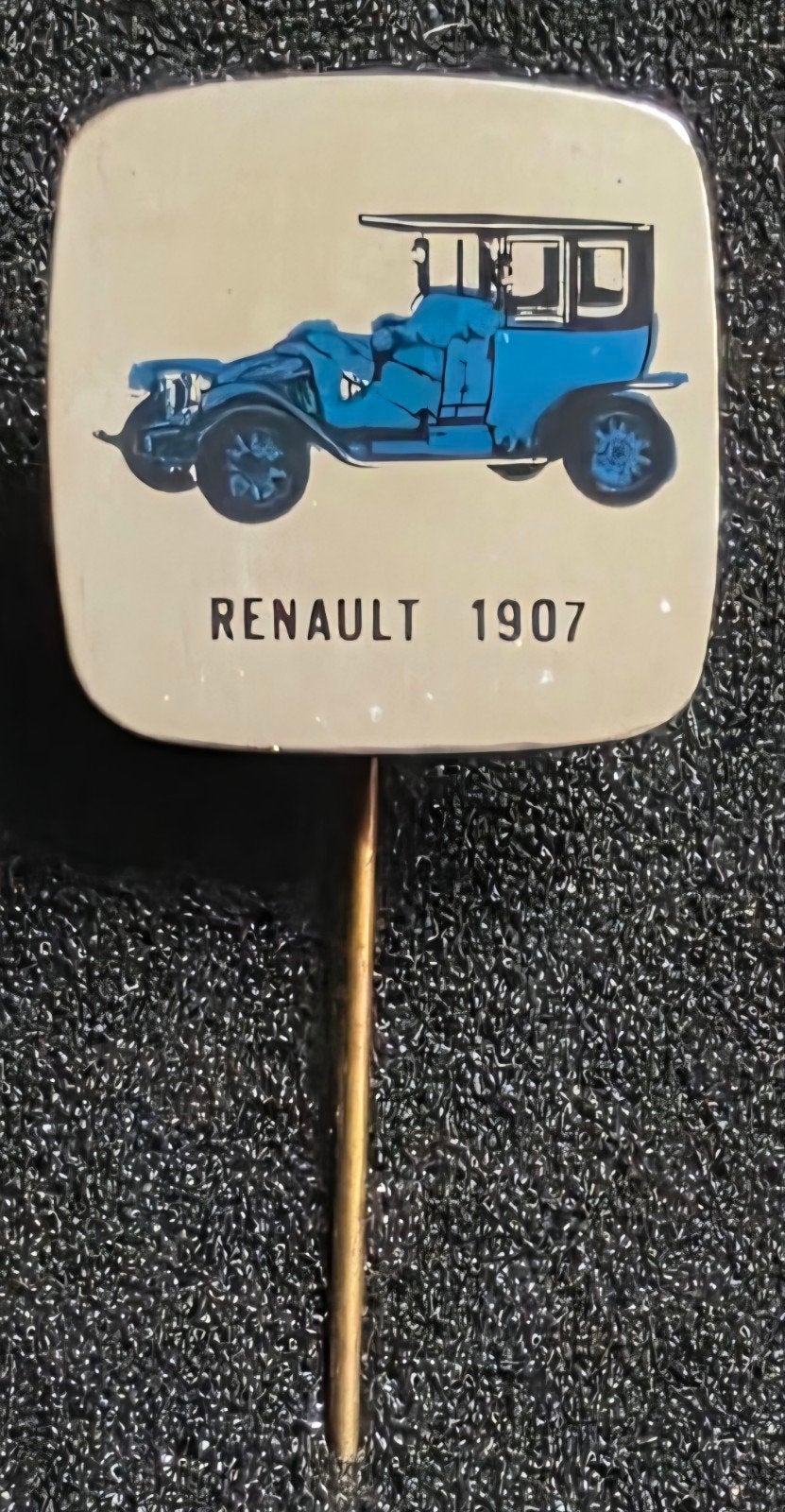 Renault Oldtimer Speldje 1907 - Vintage Auto Pin, Verzenden, Gebruikt, Auto's