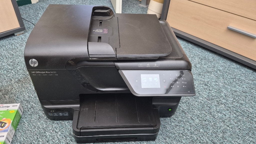Printer hp officejet pro 8600 met 11 volle cartridges, Computers en Software, Printers, Ophalen, Hp, Gebruikt, Inkjetprinter