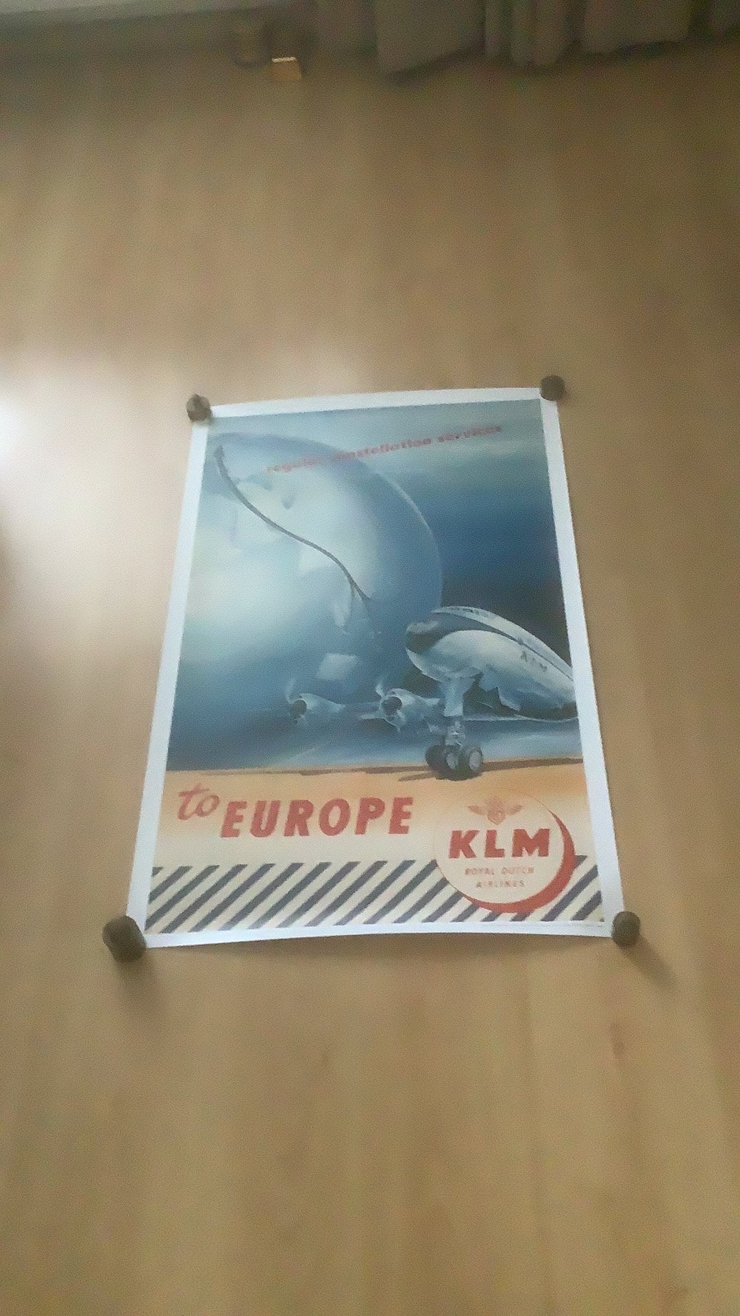 KLM Poster KLM Kunst Collectie, Ophalen, Nieuw, Kaart, Foto of Prent