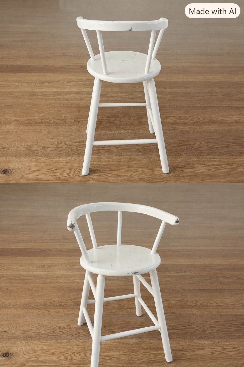 Authentieke houten kinderstoel – gezellig aan tafel, Ophalen, Gebruikt