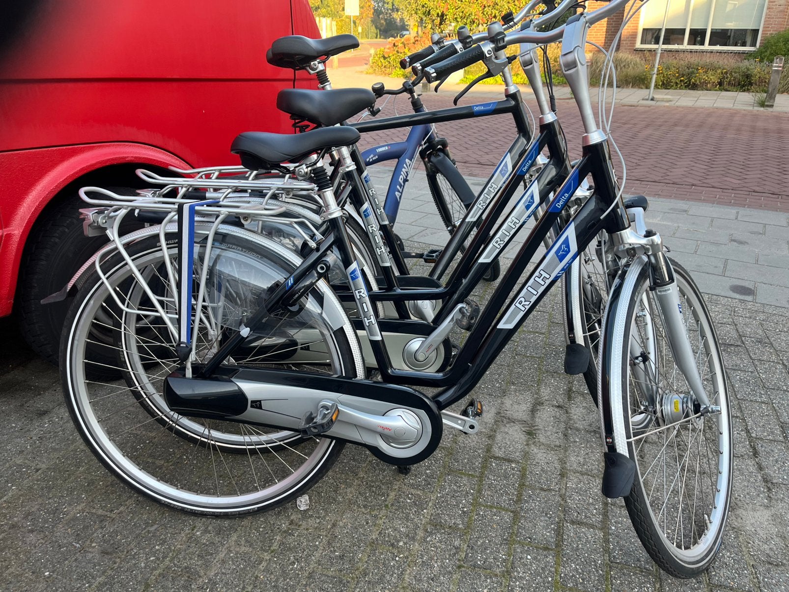 Rih delta 49 54 62 65 cm damesfiets herenfiets movenda omega, (Extra) lage instap, 56 cm of meer, Zo goed als nieuw, Trommelrem