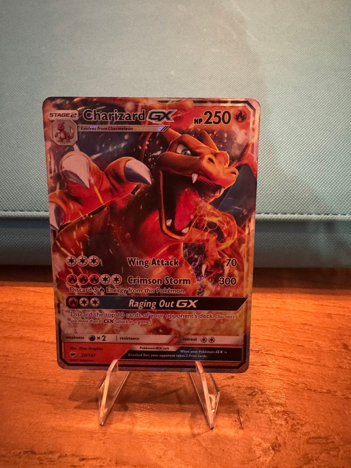 Charizard GX 20/147 burning shadows, Ophalen of Verzenden, Zo goed als nieuw
