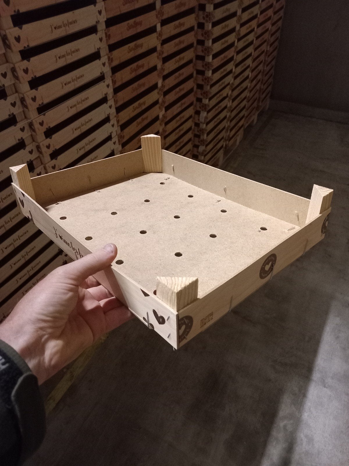 Gratis houten kistjes, Ophalen