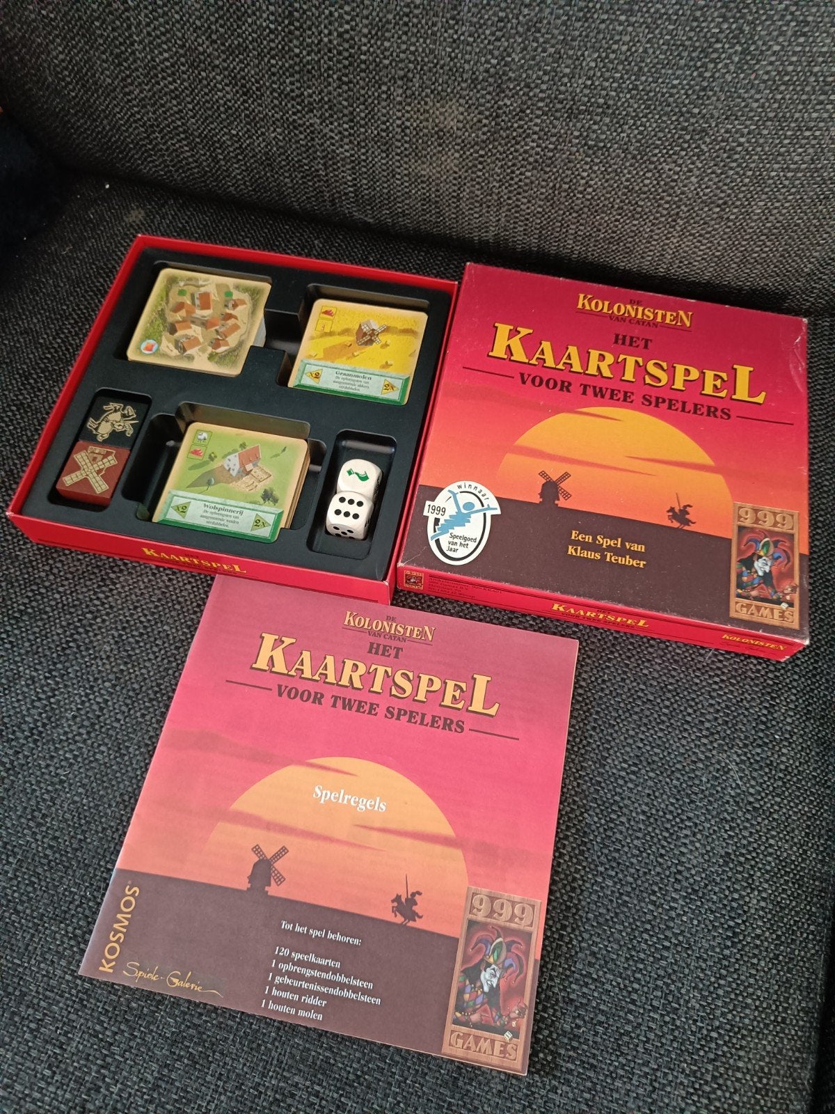 Kolonisten van Catan: Het Kaartspel voor Twee Spelers, Een of twee spelers, Ophalen of Verzenden, Gebruikt, 999 Games