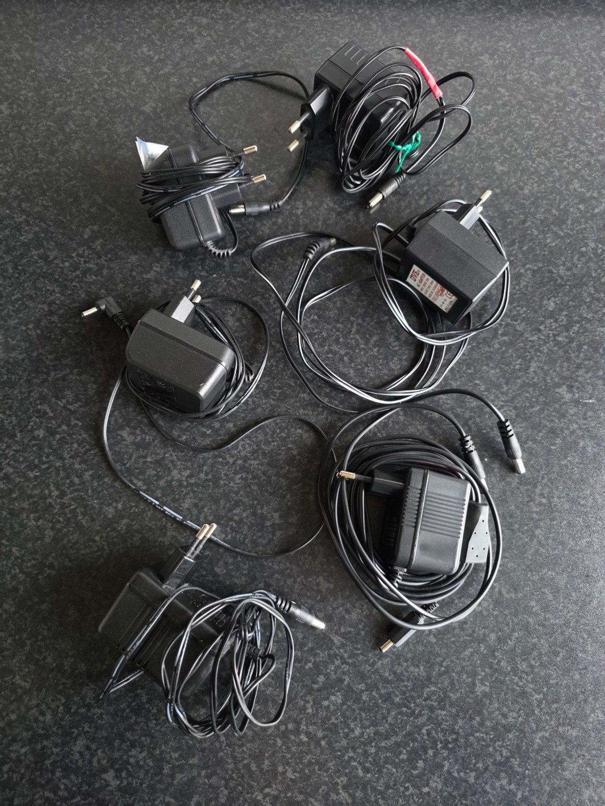 6 zwarte adapters voor bijvoorbeeld Lemax, Ophalen, Gebruikt
