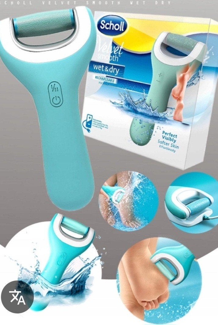 Scholl Velvet Smooth Wet & Dry Oplaadbare Voetvijl, Witgoed en Apparatuur, Persoonlijke-verzorgingsapparatuur, Ophalen of Verzenden